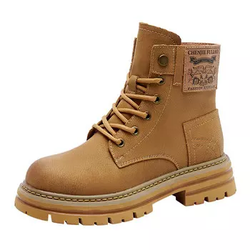 Ботинки Martin Boot женские Qingzhuhu, цвет Light brown Hidden Wedge