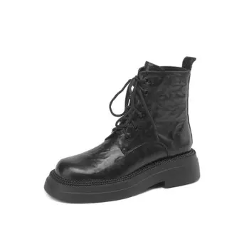 Ботинки Martin Boot женские Raphael Sona, цвет Black Fleece-lined