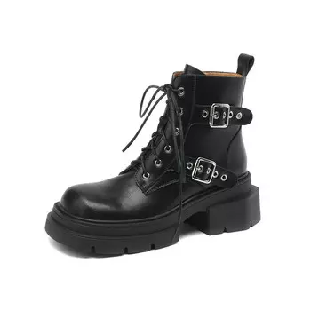 Ботинки Martin Boot женские Raphael Sona, цвет Black Fleece-lined