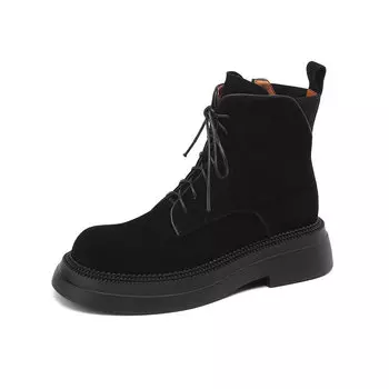 Ботинки Martin Boot женские Raphael Sona, цвет Black Fleece-lined