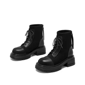 Ботинки Martin Boot женские St&Sat, черный