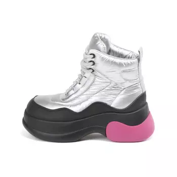 Ботинки Martin Boot женские St&Sat, серебряный