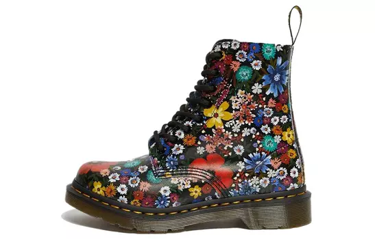 Ботинки Dr.Martens 1460 Pascal Floral Lace Up Boots Black Women's