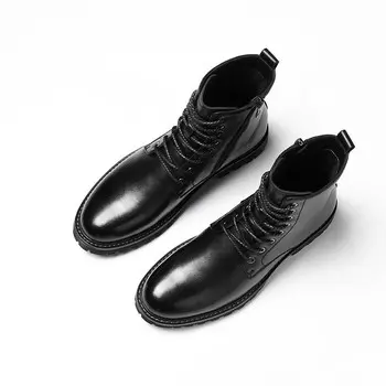 Ботинки Martin мужские черный Qiaonai