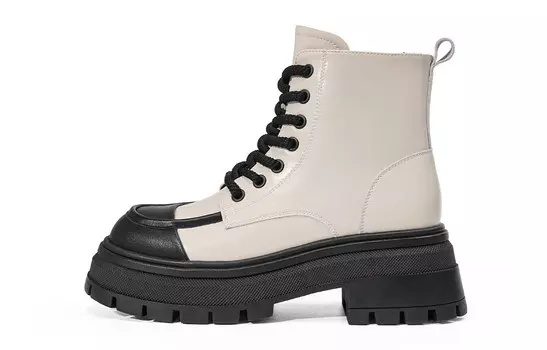 Ботинки Martin женские бежевый/черный Eblan