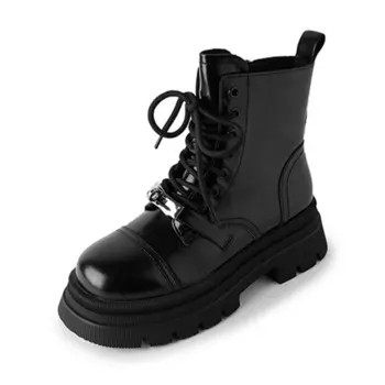 Ботинки Martin женские черный Flowerskam