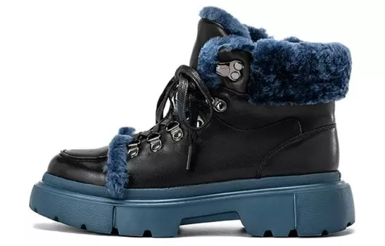 Ботинки Martin женские, черный/синий Aokang