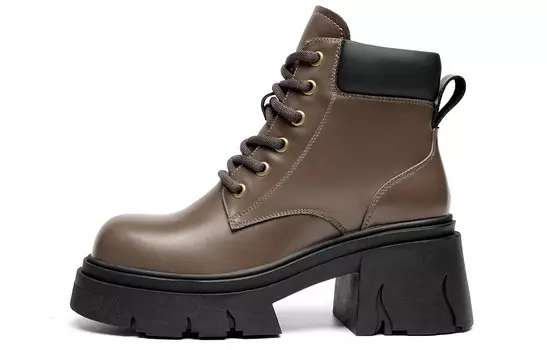 Ботинки Martin женские цвета хаки Eblan