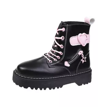 Ботинки Martin женские розовый Cherry&Kalika, черный