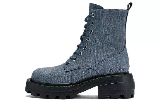 Ботинки Martin женские синий Daphne