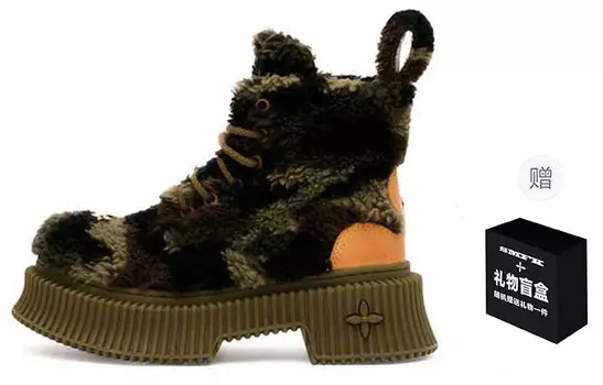 Ботинки Martin женские, зеленый камуфляж Smfk