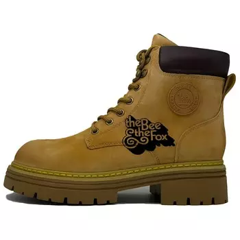 Ботинки Martin женские желтый/черный Camel