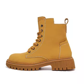 Ботинки Martin женские желтый/черный Mulinsen