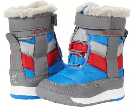 Ботинки Merrell Alpine Puffer Jr Waterproof, цвет Grey/Royal/Red