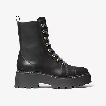 Ботинки Michael Kors Blake Leather Combat, черный