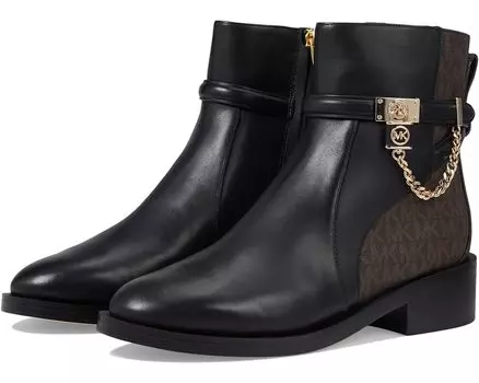 Ботинки Michael Kors Hamilton Flat Bootie, цвет Black/Brown