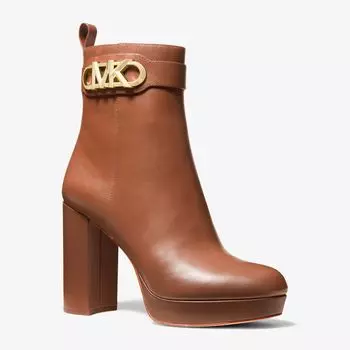 Ботинки Michael Kors Parker Leather Platform, коричневый