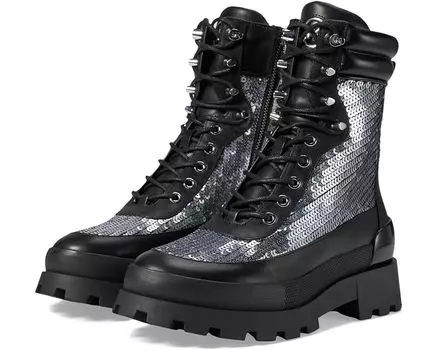 Ботинки Michael Kors Rowan Lace-Up Bootie, серебряный