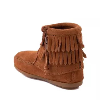 Ботинки Minnetonka Double Fringe Bootie, коричневый