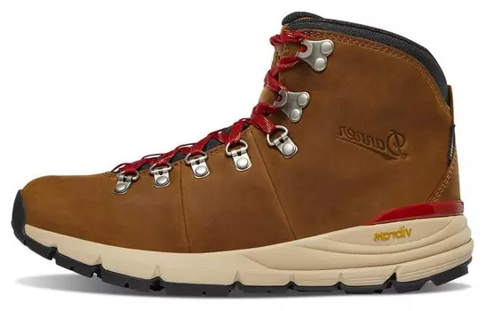 Ботинки Mountain 600 Outdoor женские коричневые бежево-красные Danner