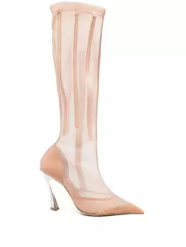 Ботинки Mugler 95mm Fang, нейтральный