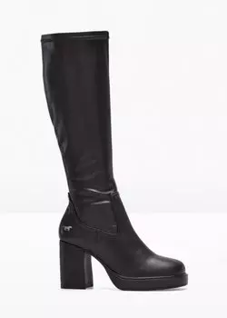 Ботинки мустанг на платформе Mustang, черный