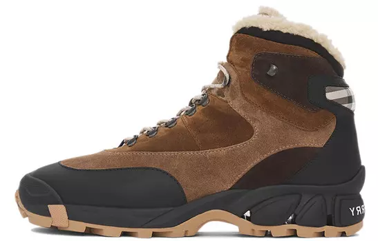 Ботинки мужские Burberry Tor Shearling, коричневый / черный