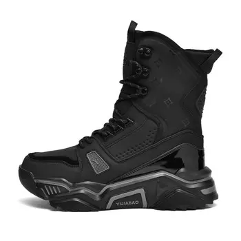 Ботинки мужские черный Yi Jiabao