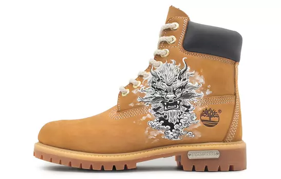 Ботинки мужские для активного отдыха белые/черные Timberland