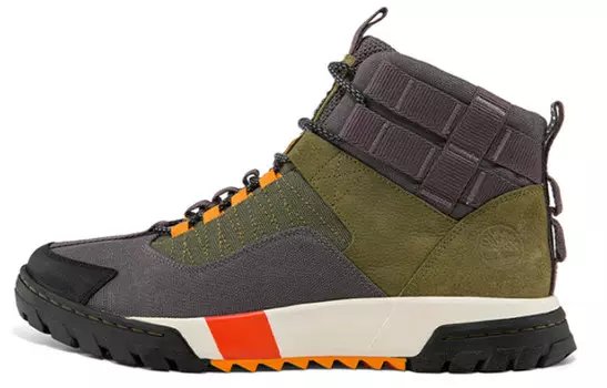 Ботинки мужские для активного отдыха серые/зеленые Timberland