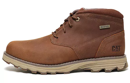 Ботинки мужские для активного отдыха светло-коричневые Cat
