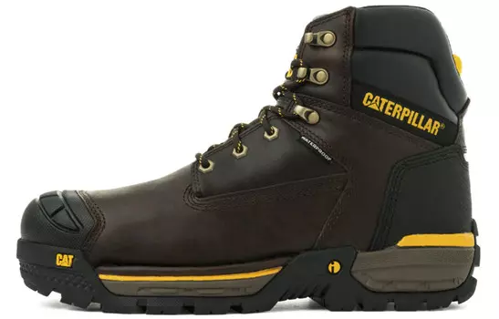Ботинки мужские для активного отдыха темно-коричневые Cat