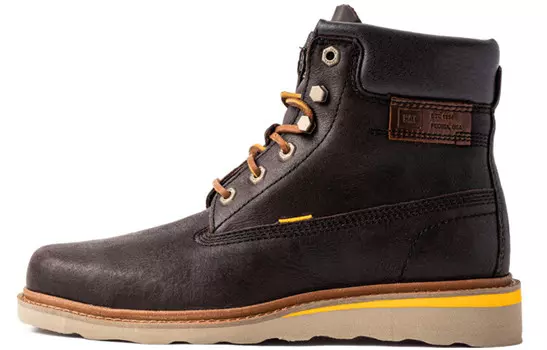 Ботинки мужские для активного отдыха темно-коричневые Cat