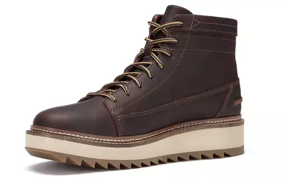 Ботинки мужские для активного отдыха темно-коричневые Clarks