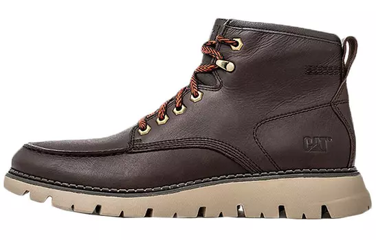 Ботинки мужские для активного отдыха темно-коричневые Cat