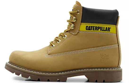 Ботинки мужские для активного отдыха желтые Cat