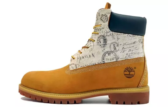 Ботинки мужские для активного отдыха желтые Timberland