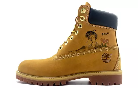 Ботинки мужские для активного отдыха желтые Timberland