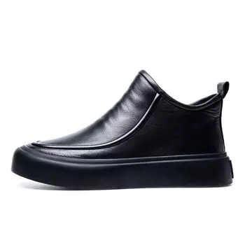 Ботинки мужские Gzz, цвет Black cotton shoes
