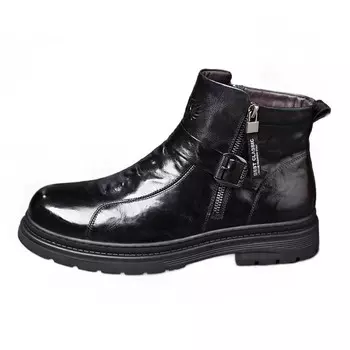 Ботинки мужские Gzz, цвет Black cotton shoes