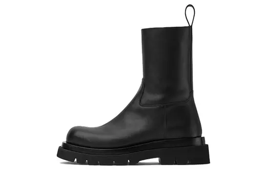Ботинки мужские Lug Ankle черные Bottega Veneta