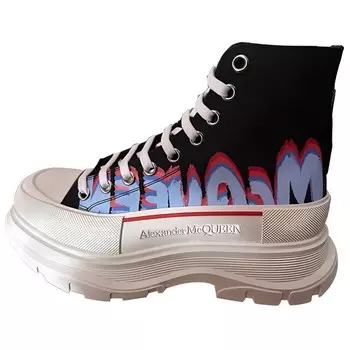 Ботинки мужские резиновые Alexander Mcqueen Tread Slick Martin, черный