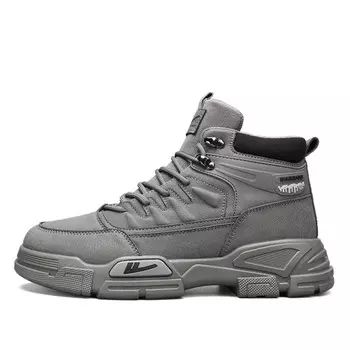 Ботинки мужские серые Warrior