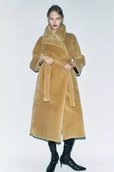 Ботинки на каблуке-кошке ZARA, черный