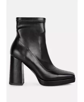 Ботинки на каблуке с квадратным носком Tintin London Rag, черный