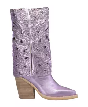 Ботинки на каблуке со звездой Alma En Pena, фиолетовый