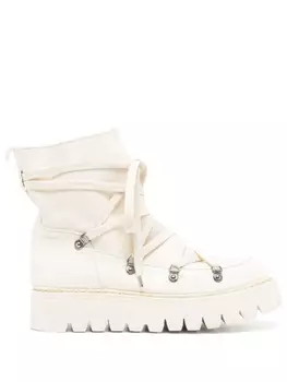 Ботинки на массивной подошве Guidi, бежевый