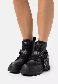 Ботинки на платформе Buffalo VEGAN ASPHA BIKER, черный