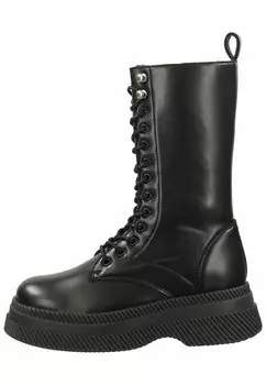 Ботинки на платформе Steve Madden, черная кожа o