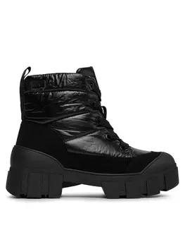 Ботинки на плоской подошве Caprice, черный